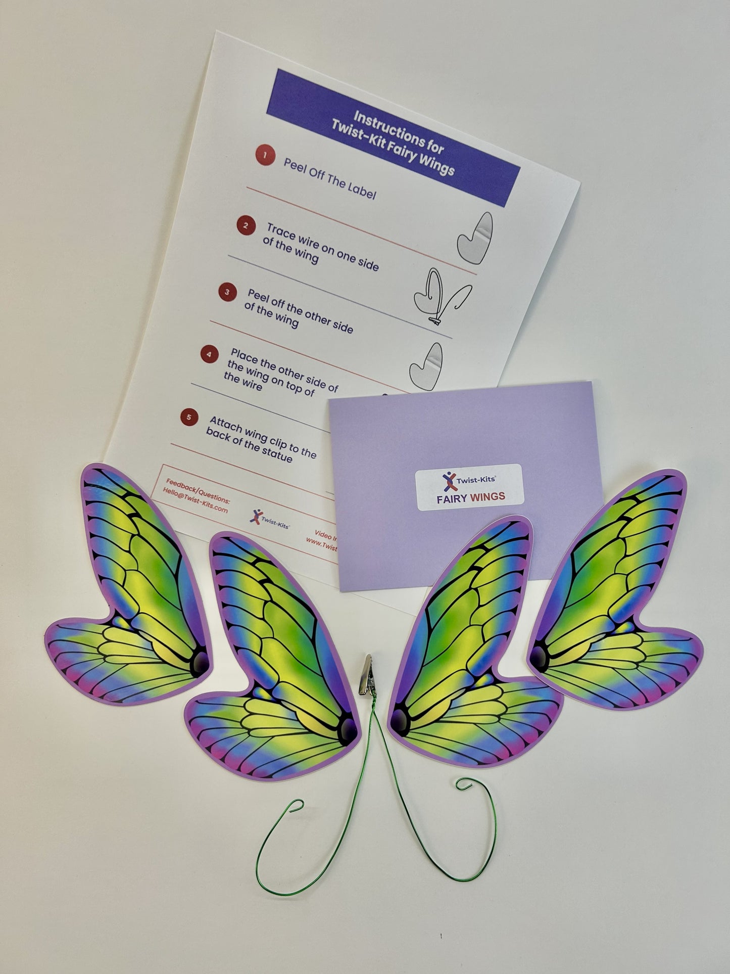 Fairy Doll Wings - Lavender Clip on Wings (DIY)